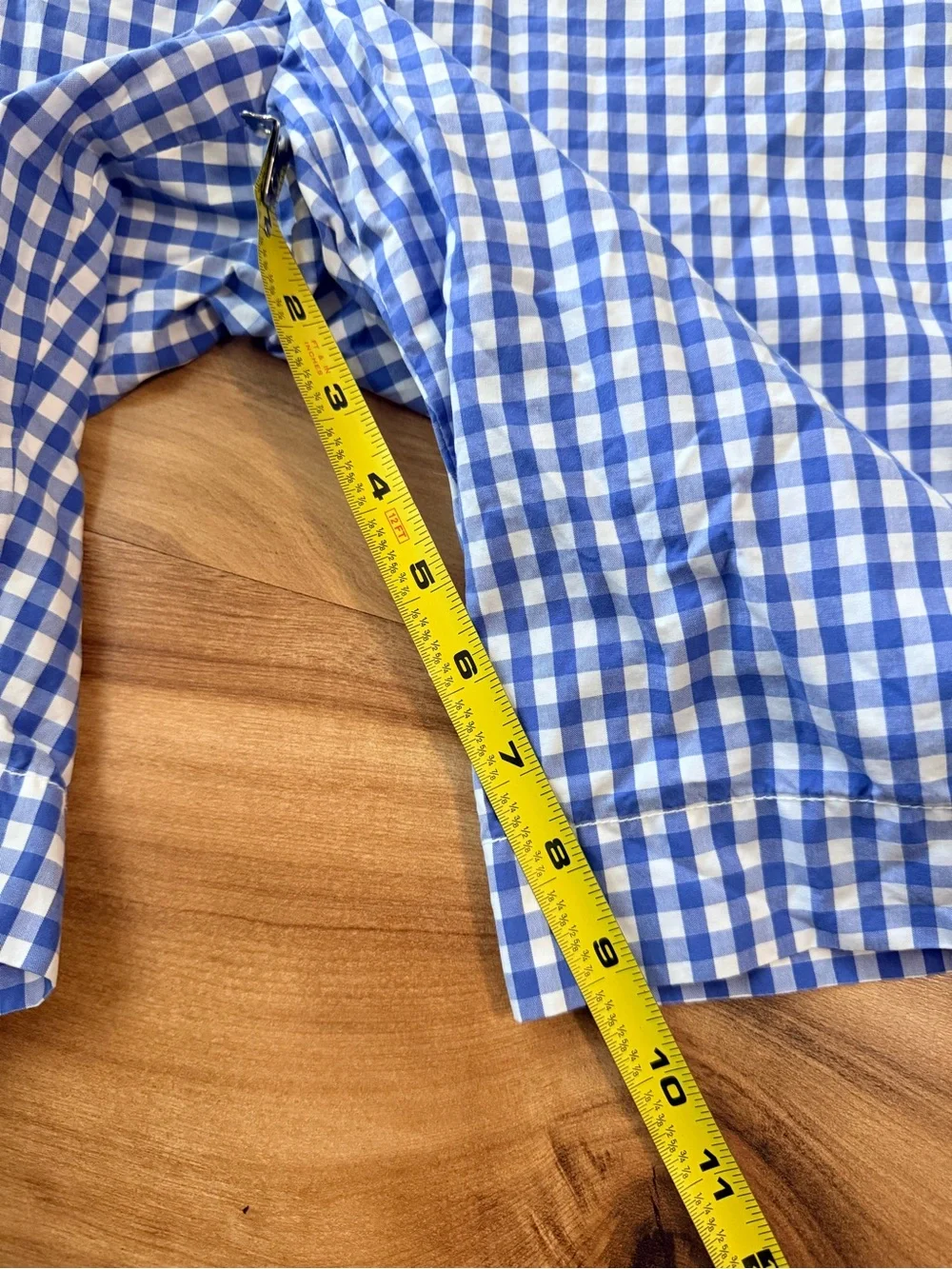 Polo by Ralph Lauren Blue White Gingham Check Shorts Men Size 34 Cotton Classic
